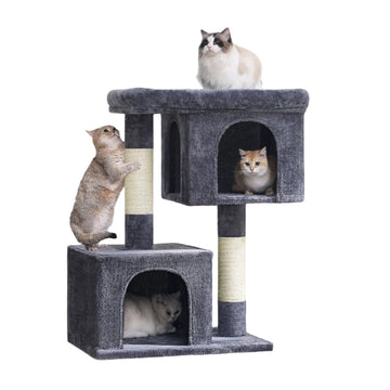 Kattenkrabpaal - kattenboom - groot platform - veilig en duurzaam - 68 x 48 x 101 cm