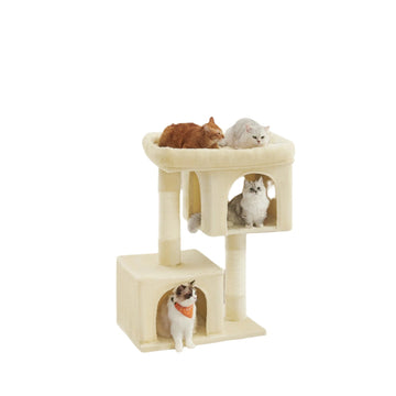 Kattenkrabpaal met groot platform – kattentoren, comfortabel & duurzaam, 68 x 48 x 101 cm
