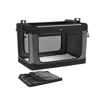 Opvouwbare hondenbench - draagbare kennel - zwart gaas - 106,7 x 71,2 x 71,2 cm