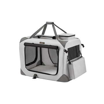 Opvouwbare hondenbench - Oxfordstof - 70 x 52 x 52 cm - rookgrijs - 11-16 kg