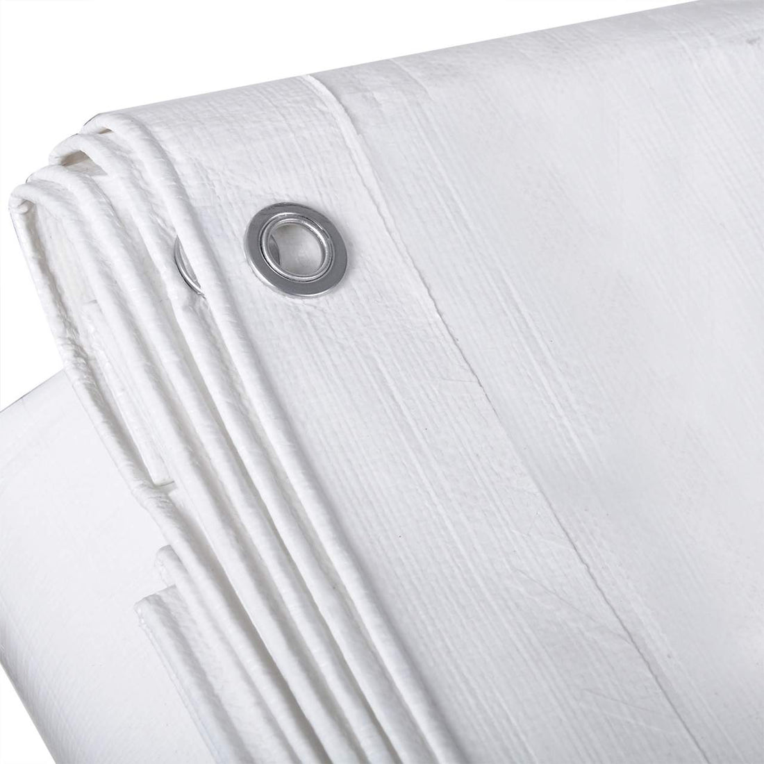 Waterdicht afdekzeil met ogen 280 g/m² | Wit | 3x6 m
