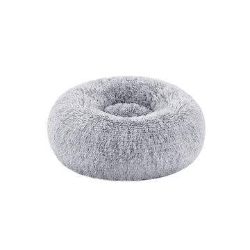 Fluffy hondenmand - zacht wasbaar hondenkussen - ombré grijs - 40 x 15 cm