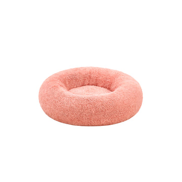Hondenbed met uitneembare polstering | Roze | 80x80x20 cm