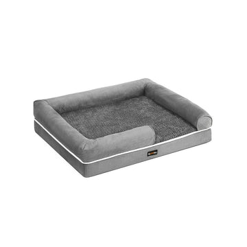 Orthopedische hondenmand met kussen, waterafstotend, lichtgrijs 91 x 71 x 25 cm