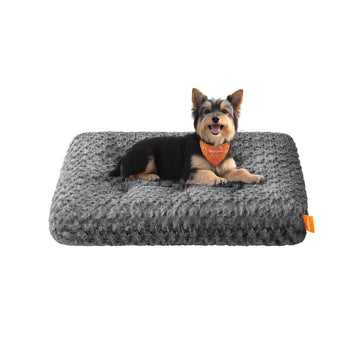 Hondenbed met zachte vulling | Leigrijs | 80x50x10 cm