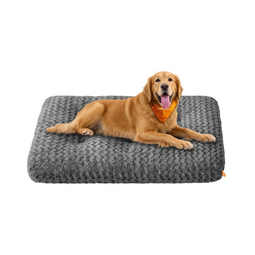 Hondenbed XXL met zachte polstering | Schiefergrijs | 122x74x10 cm