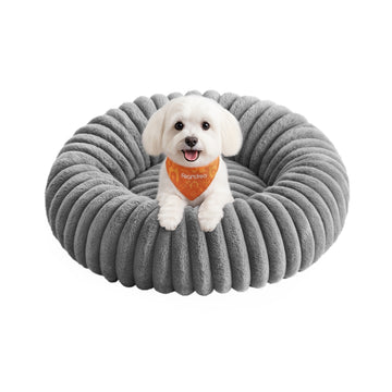 Wasbaar hondenbed 60 cm diameter | Duifgrijs | 60x60x18 cm