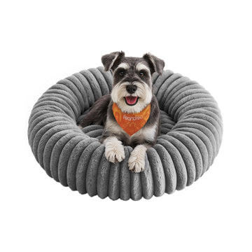 Wasbaar hondenbed rond 70 cm | Duifgrijs | 70x70x20 cm