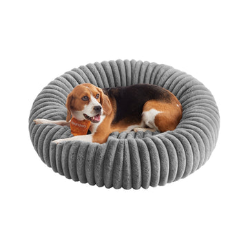 Wasbaar hondenbed 80 cm diameter | Duifgrijs | 80x80x20 cm