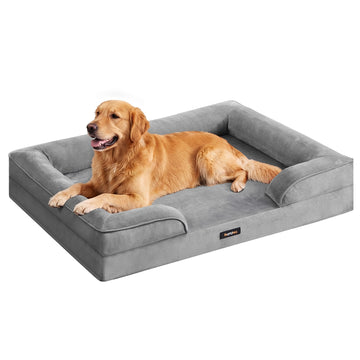 Orthopedisch hondenbed met afneembare hoes | Grijs | 112x81x17 cm