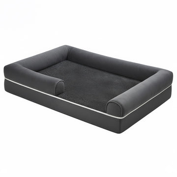 Orthopedisch hondenbed met afneembare hoes | Donkergrijs | 71,5x106,5x18,5 cm