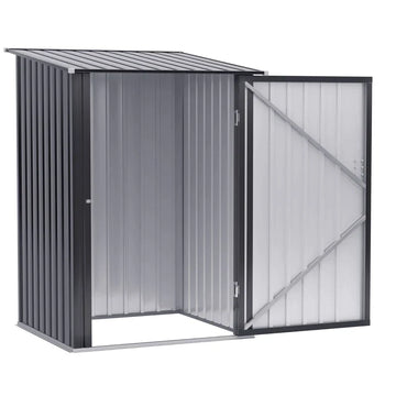 Metalen tuinschuur - Tuinberging | Kleur: Donkergrijs | Afmetingen: 100x103x160 cm