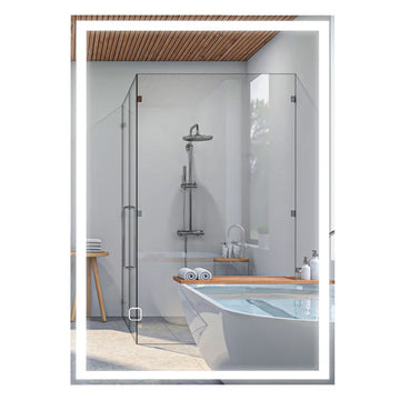 LED-badkamerspiegel met touchschakelaar | Kleur: Wit | Afmetingen: 70x4x50 cm