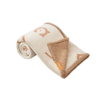 Huisdierendeken - sherpa fleece - waterdicht - beige - 152 x 127 cm