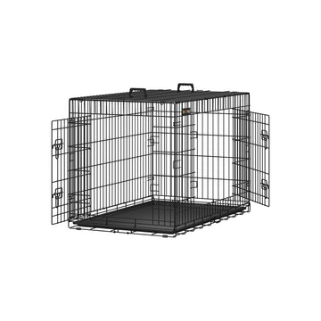 Hondenbench van ijzerdraad - puppyren - trainingskennel - ABS - 106 x 77,5 x 70 cm