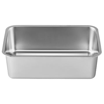 Kattentoilet van roestvrij staal met schep, open | Zilver | 35x50x15 cm