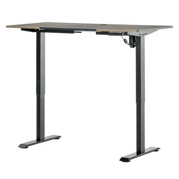 Elektrisch bureau | Kleur: Naturel+Zwart | Afmetingen: 140x70x72-116 cm