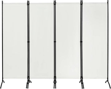 4-delig kamerscherm | Creme | 224x181 cm