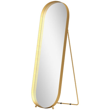 Full body spiegel met goudkleurig frame | Kleur: Goud