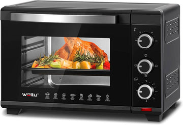Minioven 28 L 1600 W met timer en 3 verwarmingsstanden | Zwart | 47,4x29,5x29,3 cm