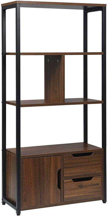 Boekenkast met kastje | 58x24x120 cm