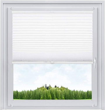 Plissé Klemmfix zonder boren gespannen wit 60x130 cm