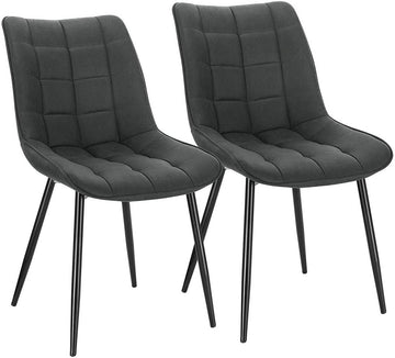 Set van 2 eetkamerstoelen met rugleuning | 46x40,5x85,5 cm