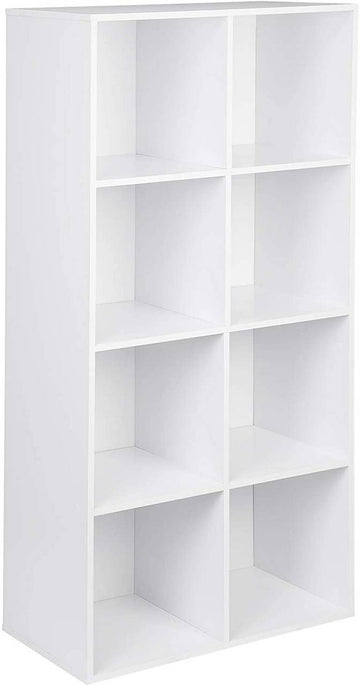 Boekenkast met 8 vakken vrijstaand kubusrek | 60x29,5x121 cm