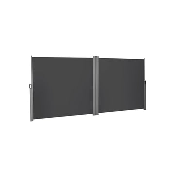 Dubbelzijdig zonnescherm voor tuin - verstelbaar - 160 x 600 cm