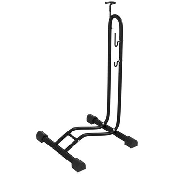 Fietsenstandaard - Verticaal en horizontaal | Kleur: Zwart | Afmetingen: 44x45x118 cm