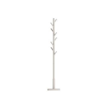 Kapstok rubberhout cappuccino - kledingrek - 30 x 30 x 175 cm