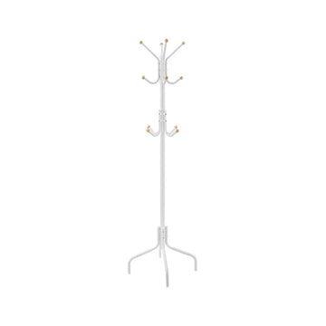 Metalen kapstok met haken - wit - 55 x 55 x 180 cm