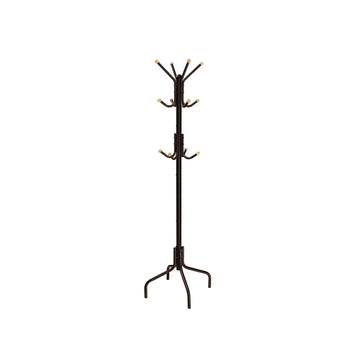 Bruine stalen kapstok - extra stevig - 55 x 55 x 180 cm