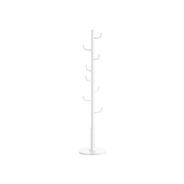 Clubvormige kapstok - jassenrek - halorganizer - staal & MDF - 40 x 40 x 175 cm