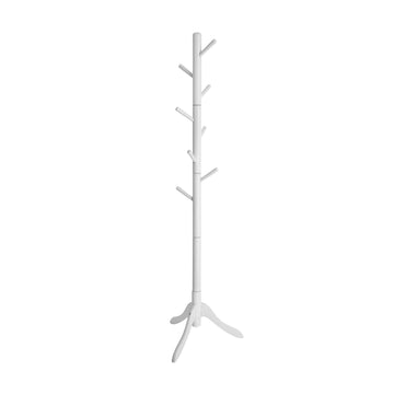 Kapstok - vrijstaand kledingrek - rubberhout - stabiel - duurzaam - 57 x 57 x 175 cm