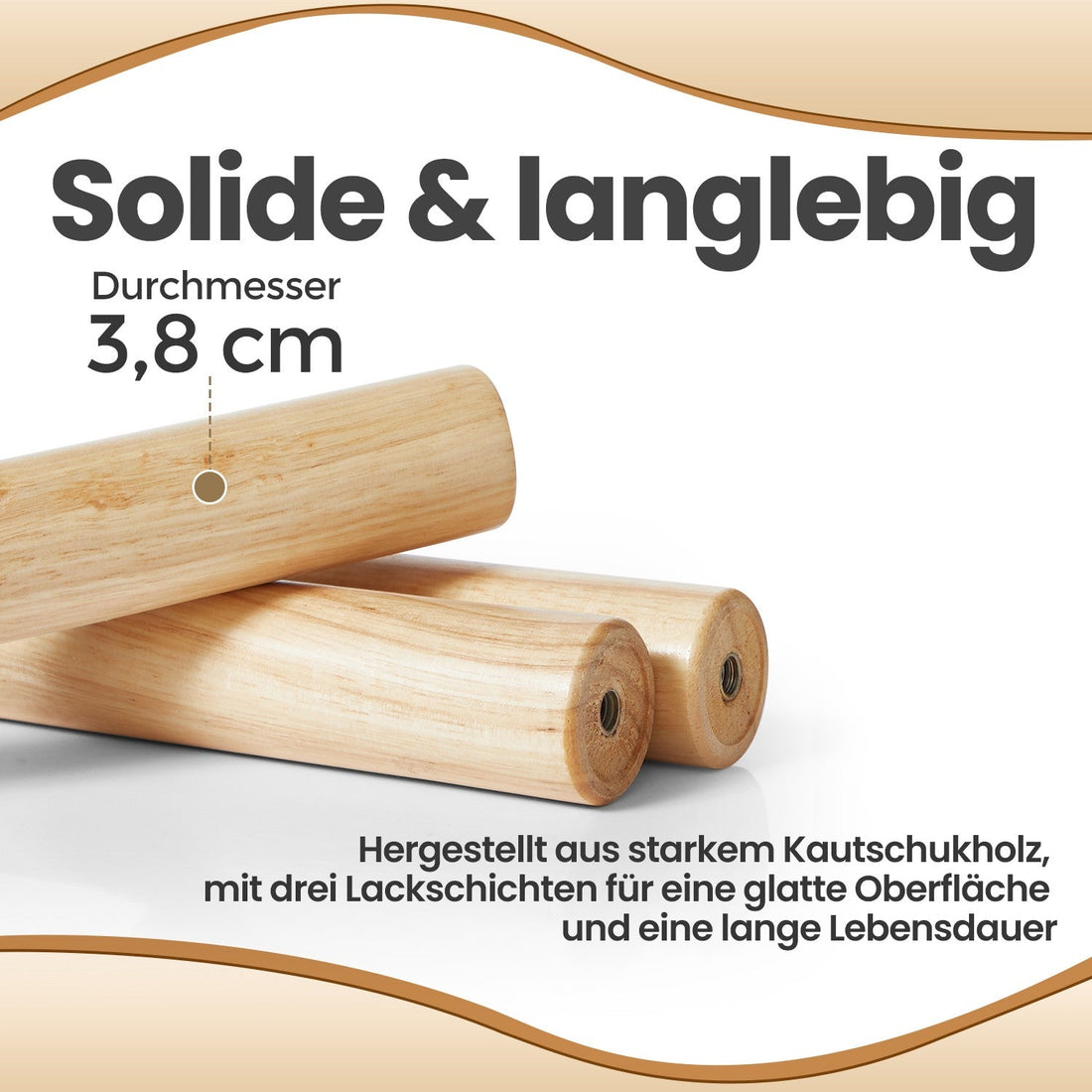 Garderobe aus Massivholz – baumförmiger Kleiderständer – stabil – 47 x 47 x 175 cm