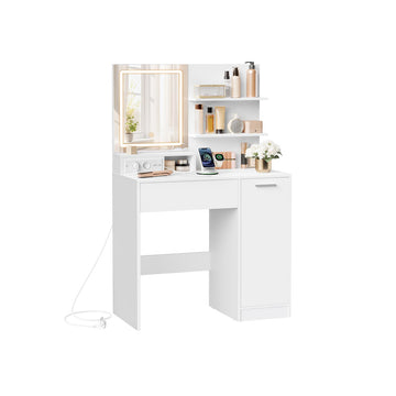 Houten kaptafel met veel opbergruimte - 40 x 80 x 132 cm