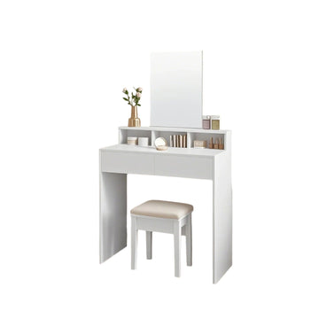 Kaptafel met spiegel en opbergruimte - 80 x 40 x 140 cm