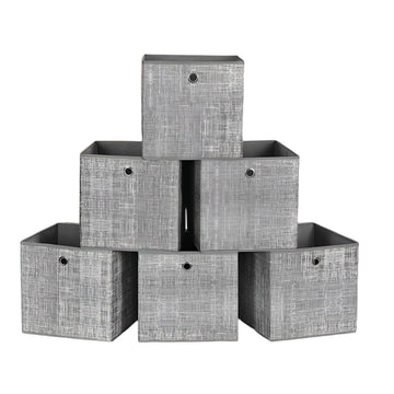 Opvouwbare opbergdozen 6-delig - kubus organizers - 30 x 30 x 30 cm