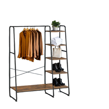 Kledingrek - Kledingopberger - Bruin/Zwart - 220 kg - 45 x 120 x 160 cm