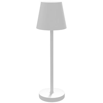LED tafellamp - Oplaadbaar, draadloos, 3 lichtkleuren | Kleur: Wit | Afmetingen: 11.2x11.2x36.5 cm