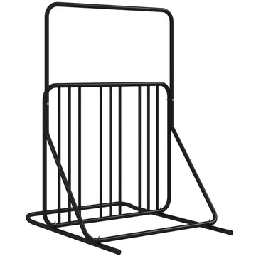 Fietsenrek voor 4 fietsen | Kleur: Zwart | Afmetingen: 92x102x130 cm