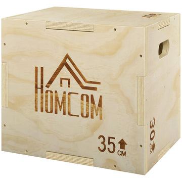 Plyobox voor CrossFit en fitness | Kleur: Bruin | Afmetingen: 35.5x40.5x30.5 cm