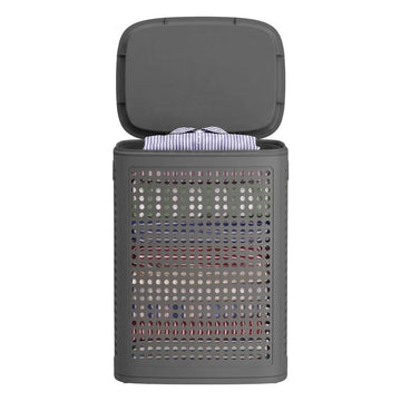 Kunststof wasmand 75 L | Donkergrijs | 33x42,5x57 cm