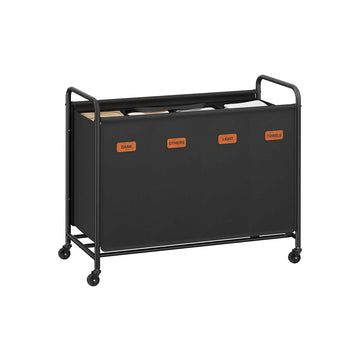 Rollende wasmand 200L - wasverzamelaar - stalen frame - 79x40x91 cm