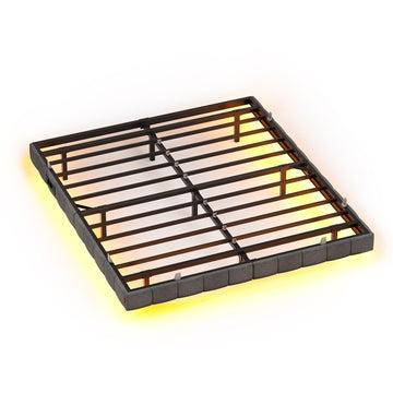 Bedframe 160 x 200 cm met ledverlichting | Grijs | 160x200x26 cm