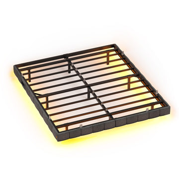 Bedframe 180 x 200 cm met ledverlichting | Grijs | 180x200x26 cm