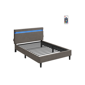 Donkergrijze loungeset voor buiten - tuinset - weerbestendig - 217,4 x 145,4 x 99,4 cm