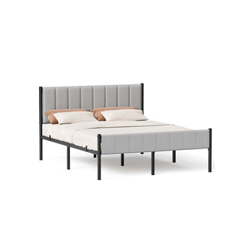 Eenpersoonsbedframe - Platformbed - Staal - 500 kg - 207 x 161,5 x 104 cm