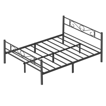 Metalen bedframe 160 x 200 cm | Zwart | 160x200 cm